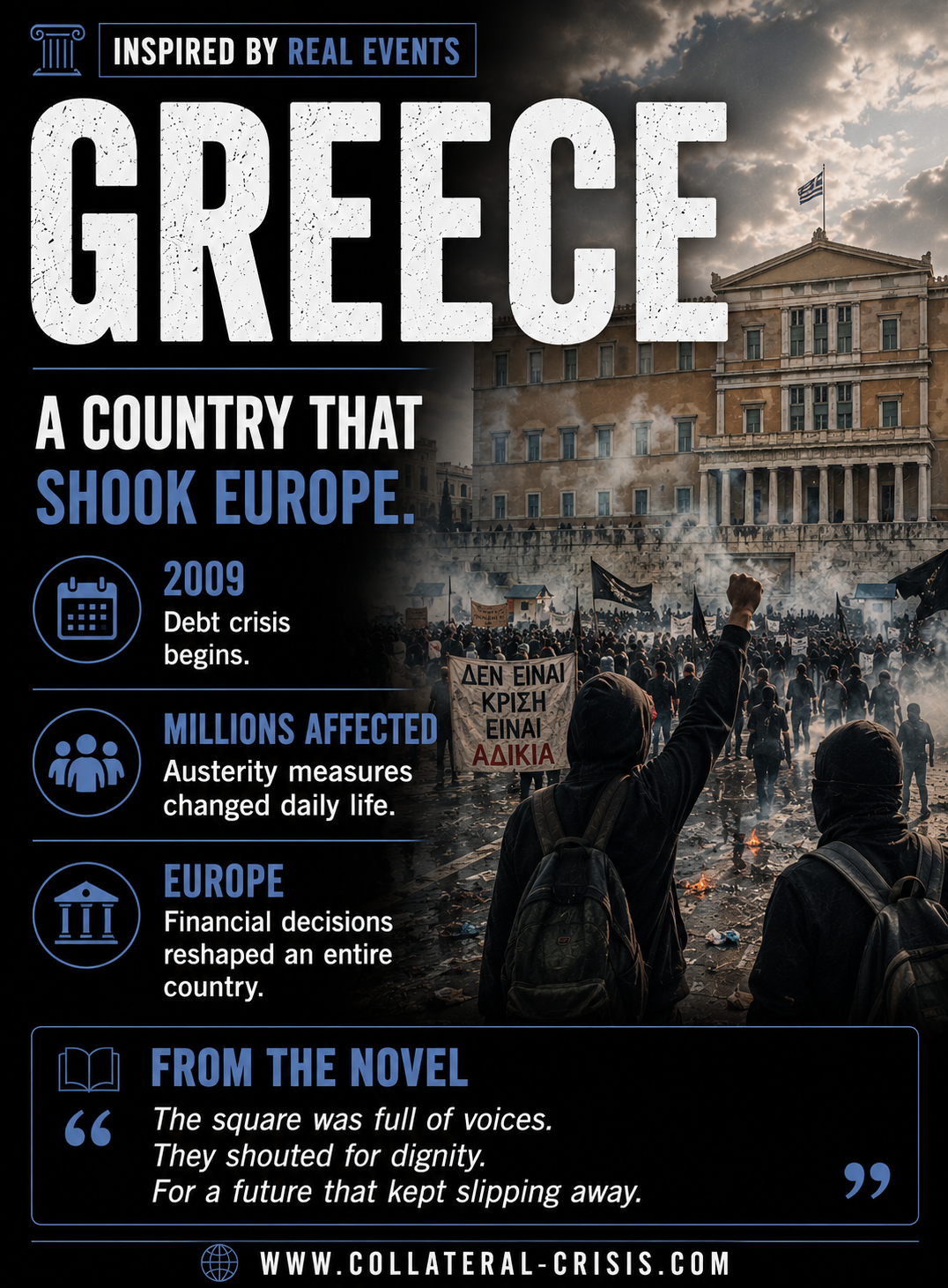Greek debt crisis opening slide